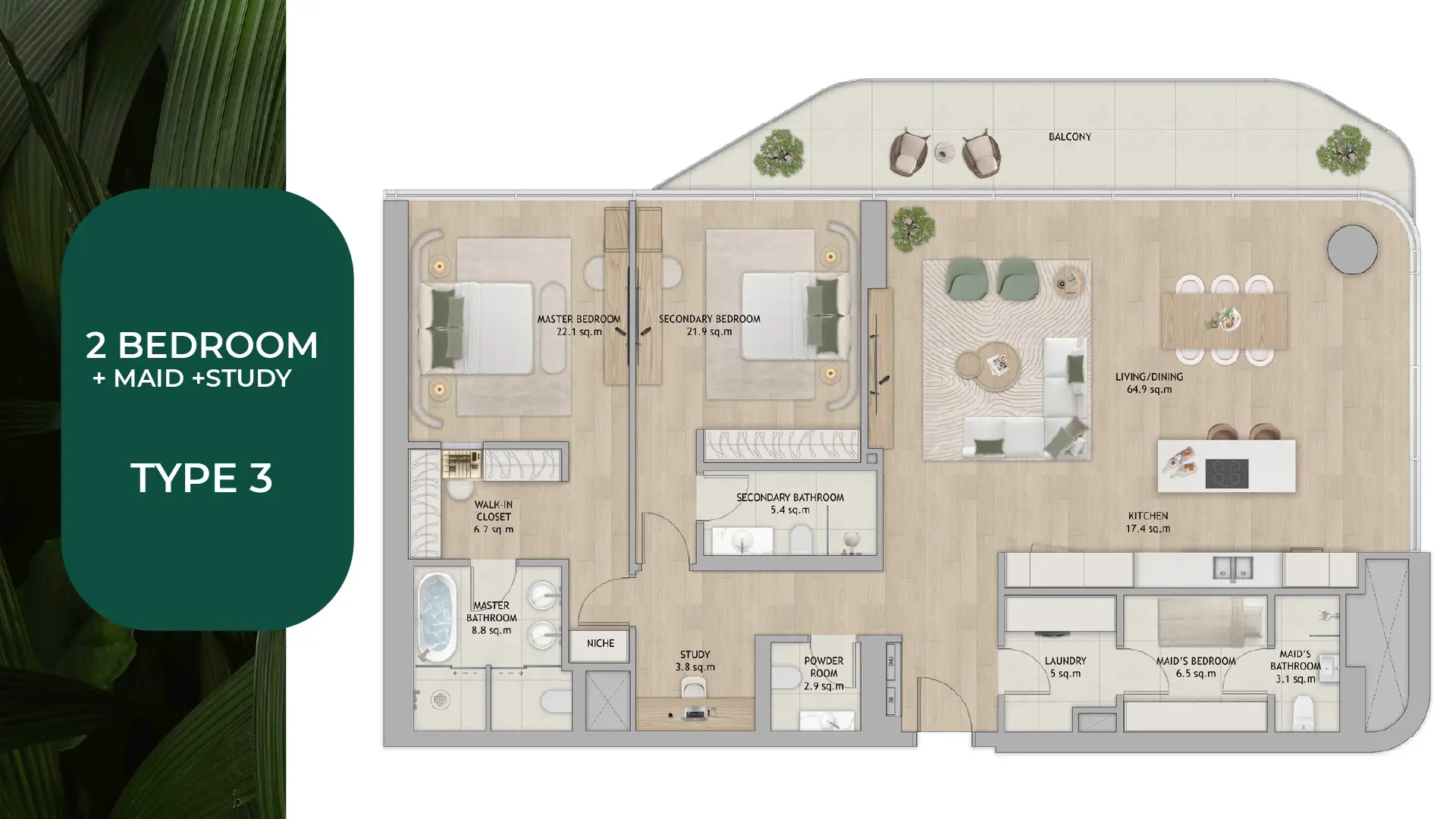 2 BR - Type A
